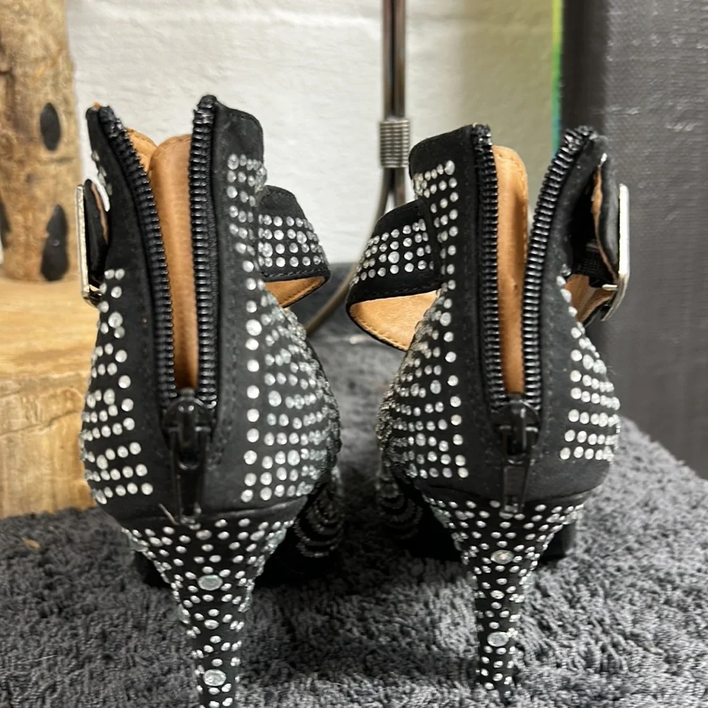 Leuven Alexander‎ rhinestone studded heels